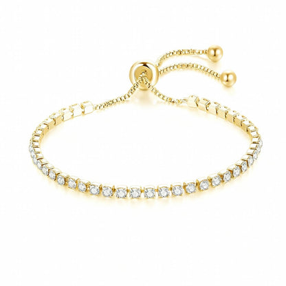 Golden Shine Tennis Armband