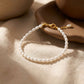 Gold & Pearl Classic Armband